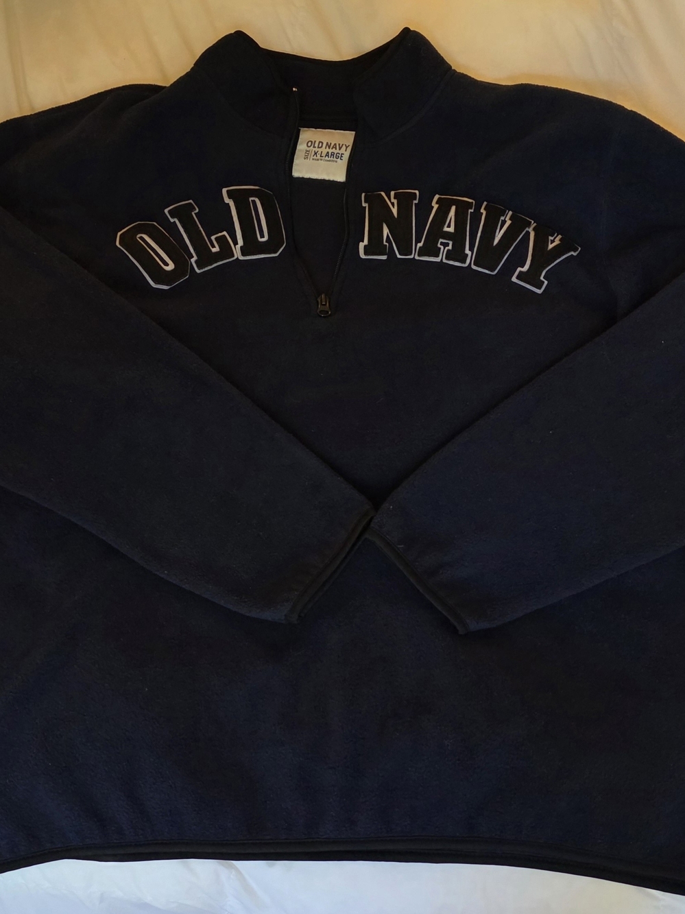 Old Navy Navy Blue Quarter-Zip Pullover